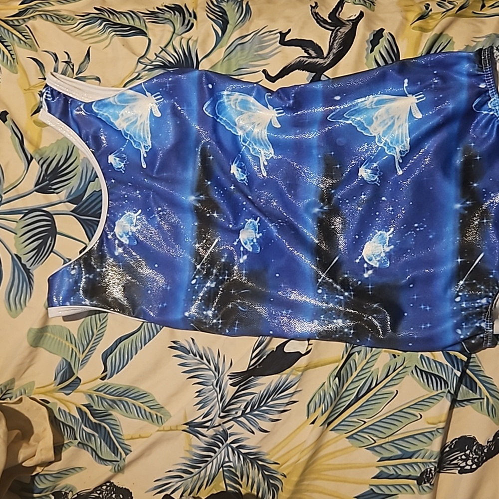 Butterfly shiny leotard 10/11yrs